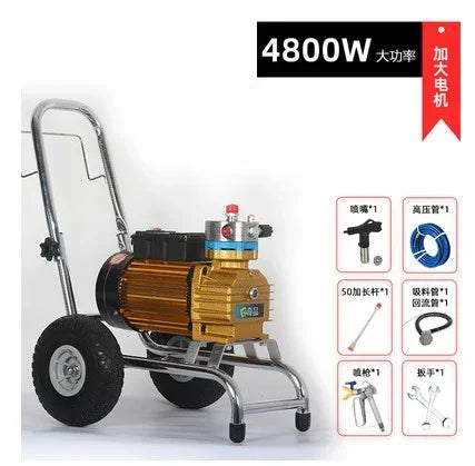 4800W 220V Professional airless spraying machine with Pure copper Motor Spray Gun Airless Paint Sprayer  painting machine tool H