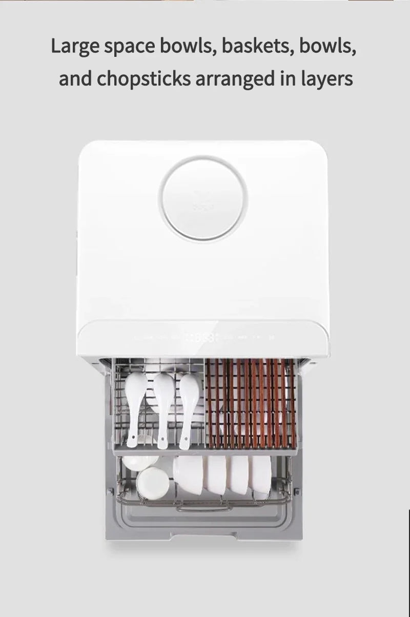 Table Dishwasher Automatic Intelligent Fruits And Vegetable Integrated Portable Dishwasher 220V 50Hz Without Installation 4 Sets
