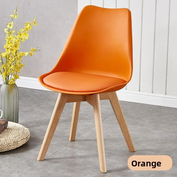 Comfortable Backless Dining Chair Office Chair Cafe Balcony Leisure Simple Home Use Tulip Chair Car Pulling Restaurant Chair