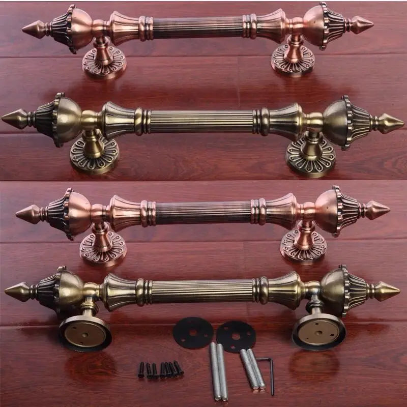 1pcs High Quality European Villa Hotel Entrance Gate Door Handle Glass KTV/hotel Wood Door Handles  Furniture Hardware .