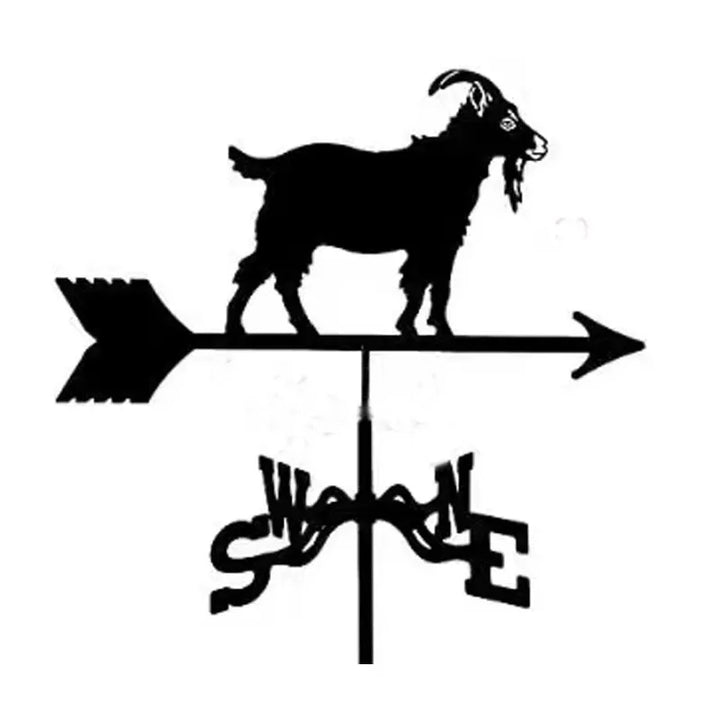 Metal Weathervane,Witch Iron Weather Vane,Sea Rover Wind Direction Indicator,Garden Outdoor Roof Decoration,