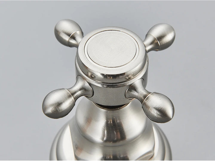Antique Brass Bathroom Mixer Taps Widespread Basin Faucet Dual Handles Hot and Cold Tap Deck Mounted Brass Basin Sink Faucet