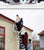 Outdoor Wall-mounted Telescopic Step Ladder carbon steel Lift Ladders for Home Indoor Space-saving Attic Telescopic Staircase