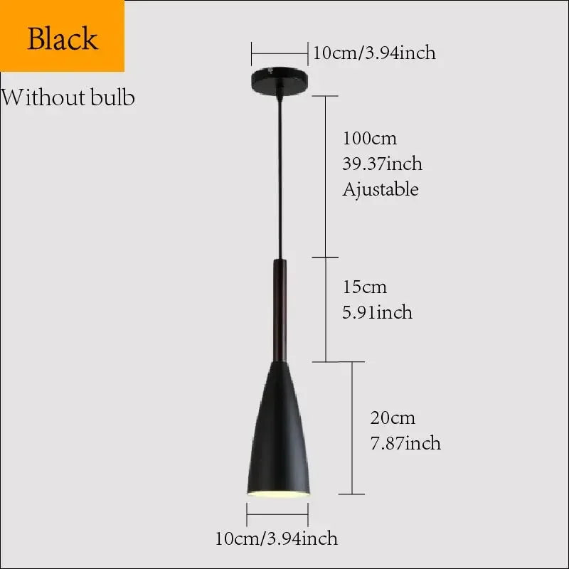 Nordic Style Simple Modern Single Head Three Head Home Black and White Gray Restaurant Lamp Bedroom Lamp Bar Small Chandelier