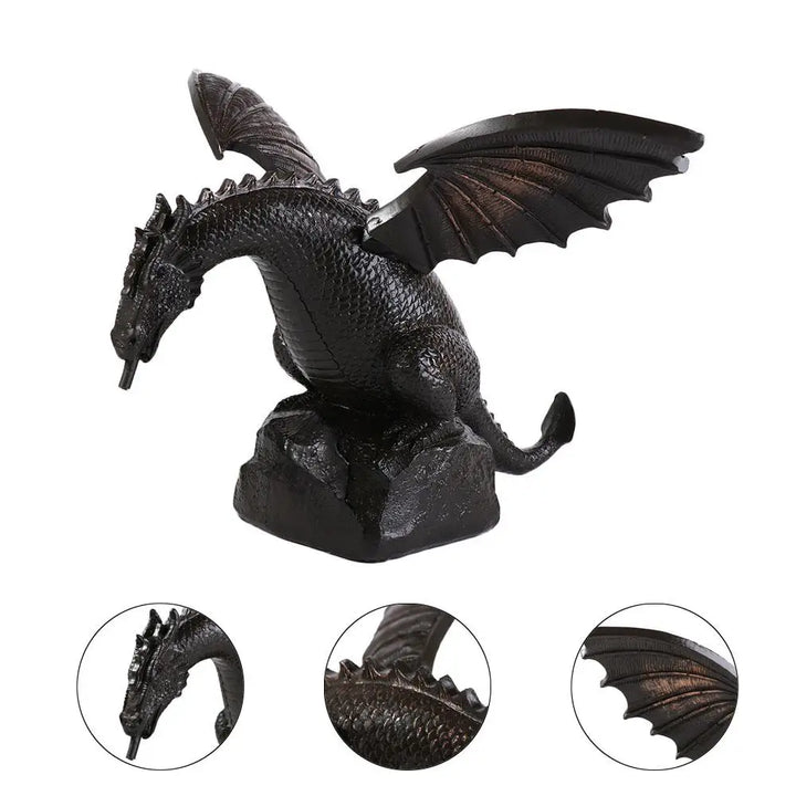 Realistic Garden  Spray  Resin Water Spray Dragon Staue Outdoor Decoration