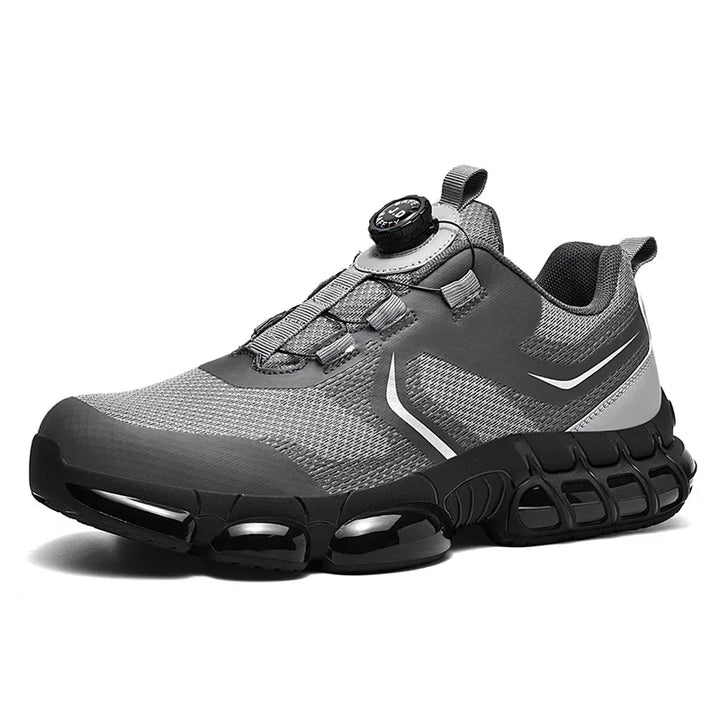 VIPOL Men's outdoor sports shoes, steel-toe shoes, construction site safety shoes, anti-crush and anti-puncture safety shoes