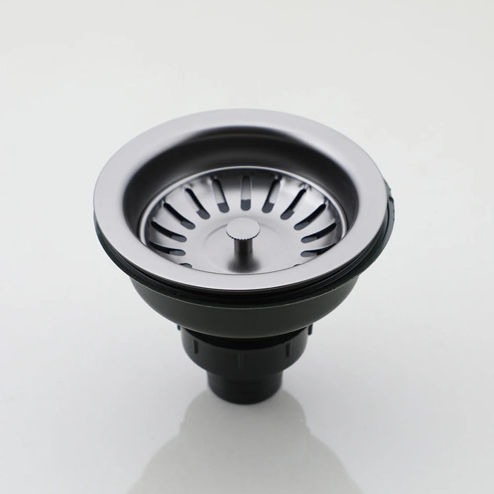 Torayvino High-Quality Kitchen Sink Stainless Steel Dish Drainer Strainer Stopper Combo Kit Drainage Waste Set SUS304 Filter
