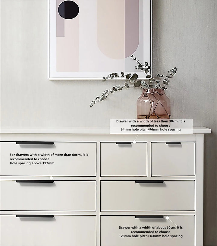 Gold Black Hidden Cabinet Pulls Aluminum Alloy Kitchen Cupboard Handles Drawer Knobs Furniture Handle Bedroom Hardware