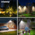 2 PCS Solar Outdoor Super Bright IP65 Waterproof Street Light  Security Lights for Garden Yard Patio Porch