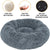 Round Pet Bed for Large Dog Bed Donut Long Plush Cat Bed for Medium Dog House Winter Warm Sleeping Pet Kennel Removable Dog Sofa