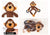 Pet Soothing Toys Dog Making Noise Squeaky  Bear Shaped Plaything Pets Wear Resistant Teeth Cleaning Toy