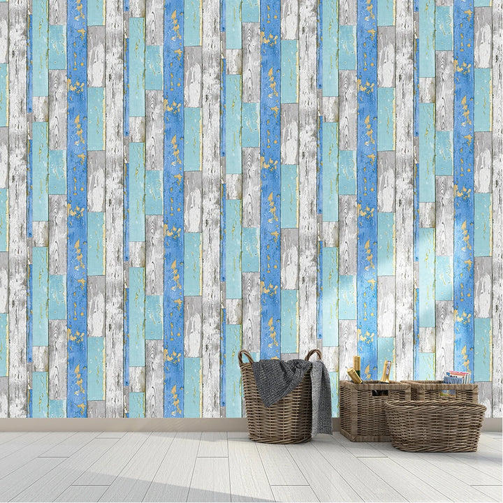 Wood Vinyl Wallpaper Roll Wood Grain Self Adhesive Wallpaper Kitchen Wardrobe Cabinet Furniture Contact Paper Renovation Door