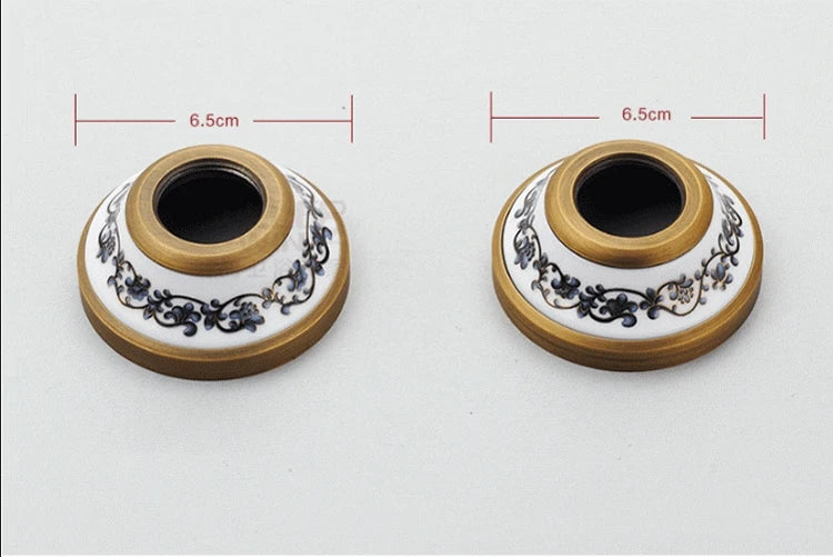 Antique Luxury Bathroom Shower Faucet Copper Black Bathtub Faucet Shower Set Wall Mounted 2 Handles Shower