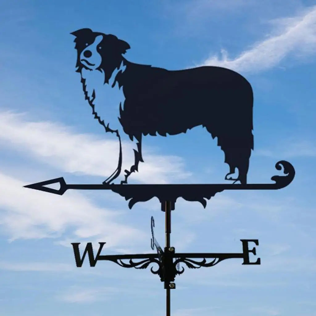 20-Inch Weathervane with Animal Ornament, Garden Stakes Weather Vane