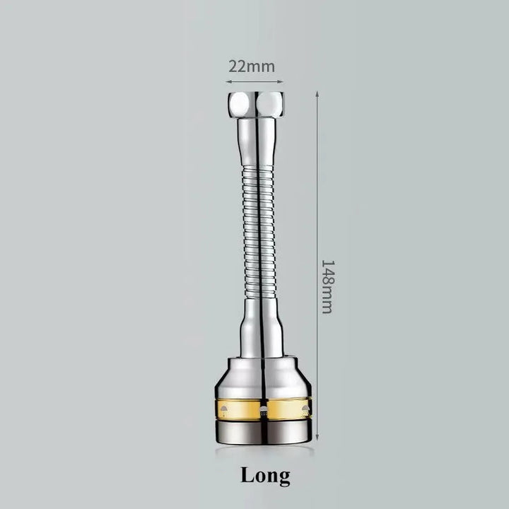 Faucet Splash-proof Gold Edge Half-copper Universal Extension Tube Kitchen Extension Shower Bubbler Booster Water Nozzle