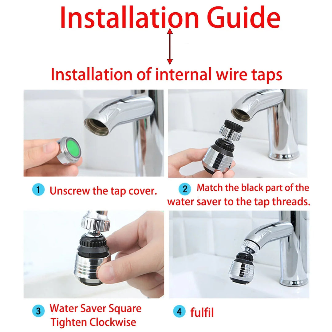 3PCS Nozzle For Faucet Frother Mixer Aerator Water Saving Tap Nozzle Attachment  Kitchen Faucet Sprayer Adapter
