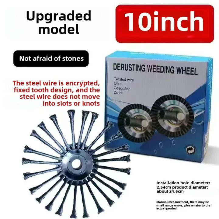 Universal Lawn Mowing Tool Steel Wire Rotary Blade Grass Cutter Garden Care Equipment Lawn Trimmer Accessory