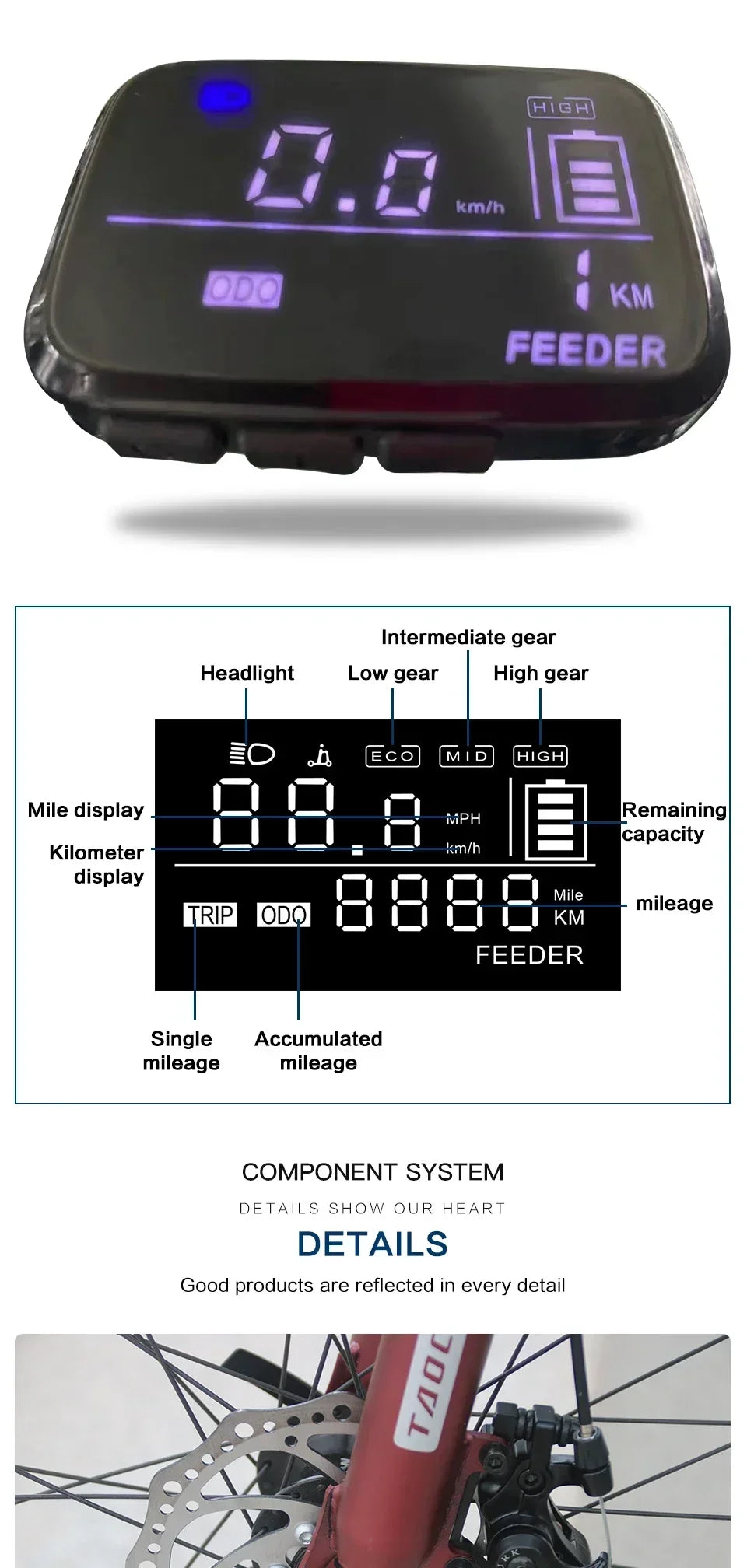 AKEZ style Electric Bicycle 350W Brushless motor 36V13AH Lithium Battery E Bike 26 Inch tire City commuting Adult Electric Bike