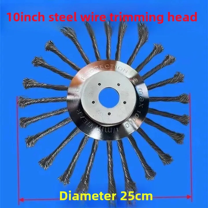Universal Lawn Mowing Tool Steel Wire Rotary Blade Grass Cutter Garden Care Equipment Lawn Trimmer Accessory
