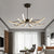 Modern Black Gold Dimming Pendant Light Nordic Creative LED Ceiling Chandeliers