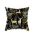 1pcs/set Christmas Black Gold Cushion Cover Merry Christmas Decorations for Home