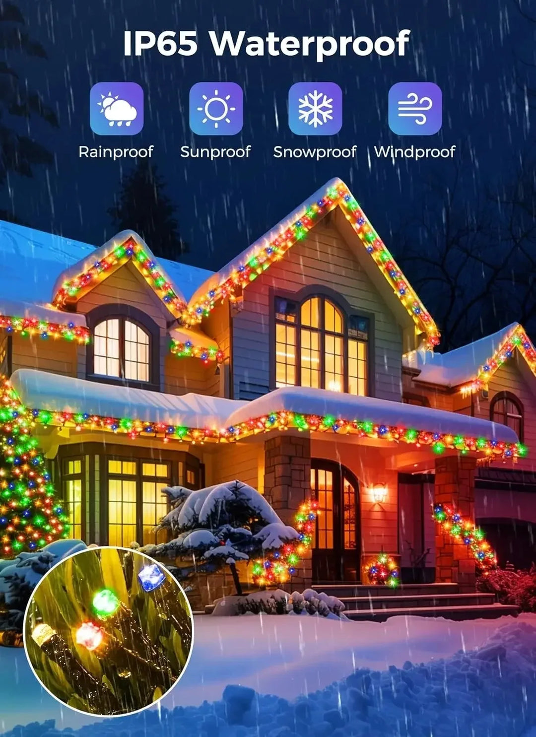 Large Solar Panel Fast Charge Lamp Outdoor Solar String Fairy Light Waterproof Garland String Lights