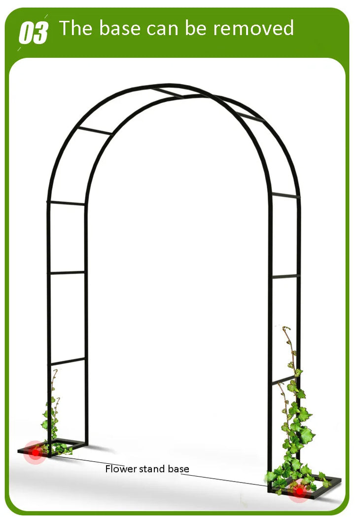 New Outdoor Wedding Arch Door Wrought Iron Home Garden Arches