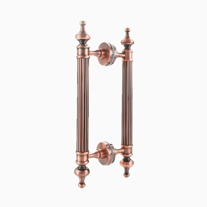350 460 550 800MM European Retro Black Antique Brass Gold Hotel Home Office Solid Wood Glass Door Double Side Press Large Handle