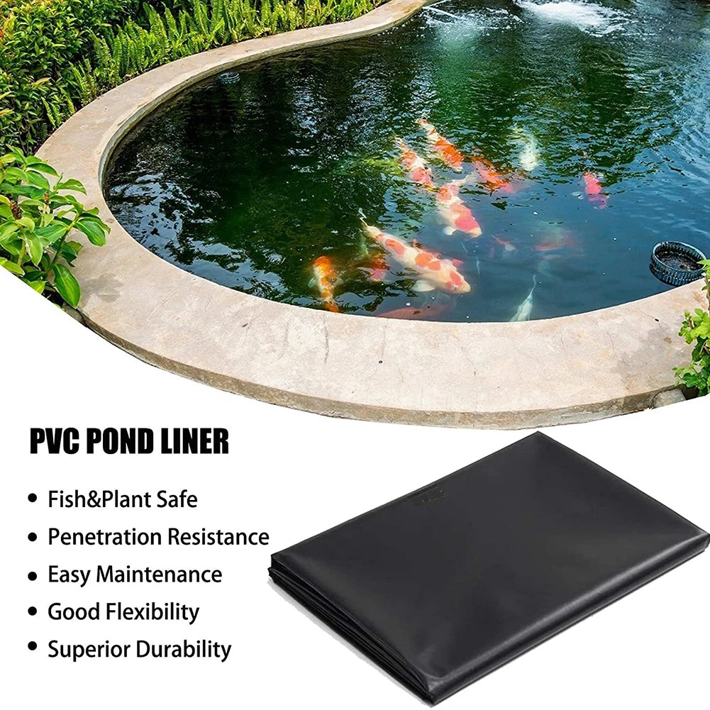 Pond Liner Premium Heavy Duty Pond Liner For Garden Ponds Fountains Waterfalls Fish Ponds for Protective Pond Environment