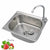 Thickened Sink 304 Stainless Steel Sink  Kitchen Sink Single Sink Basin Sink Single  Large Single Slot Set Wy5