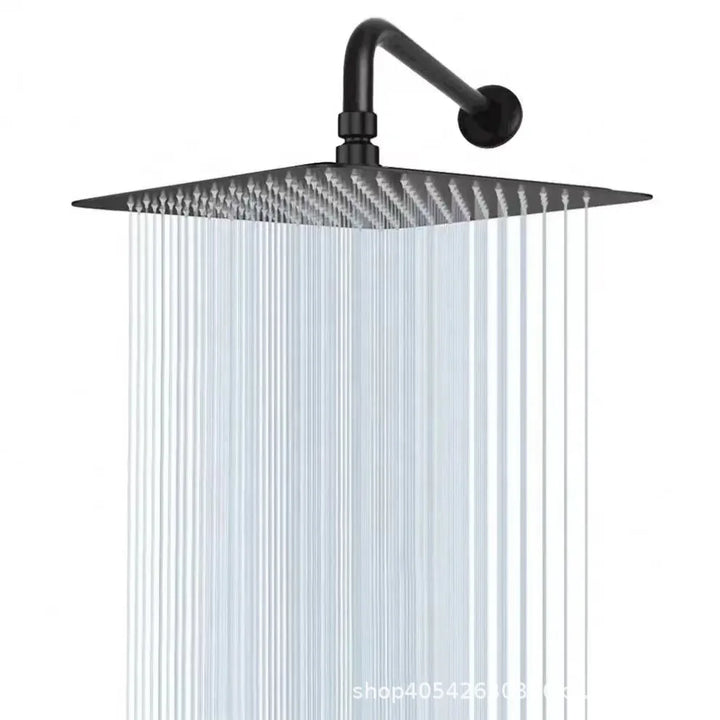 4/6/8/10/12 Inch Pressurized Rain Shower Head Stainless Steel Square Round Rain Shower Head Large Water Outlet Shower Head