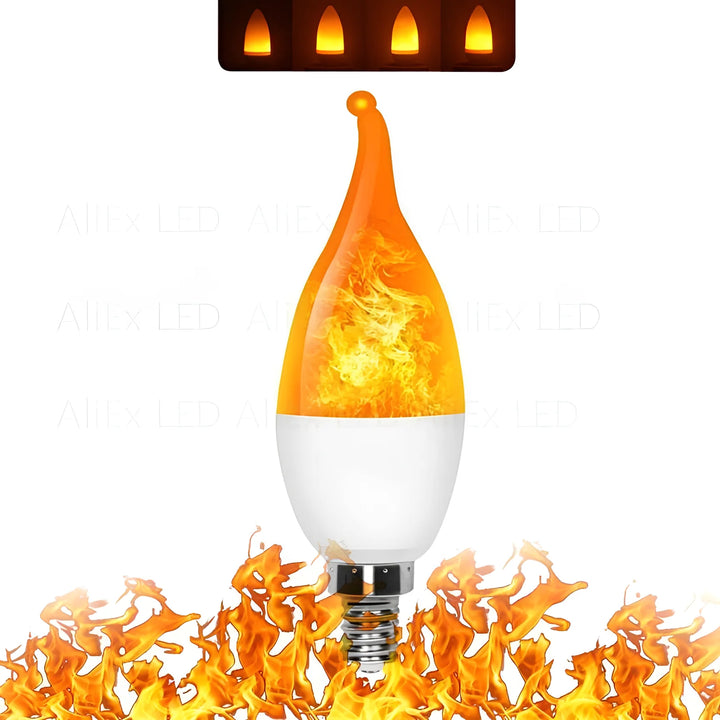USB E14 E27 B22 Led Simulated Flame Bulbs 9W AC85-265V Luces Home Electronic Accessories Lamp Flame light Effect Bulbs Lampada