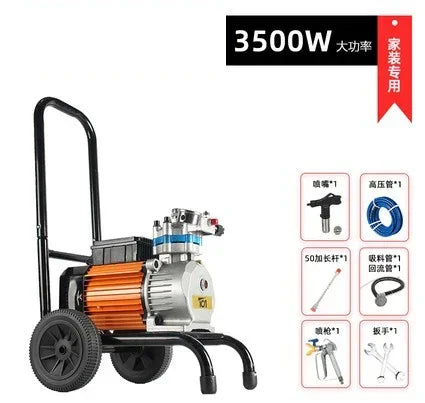 4800W 220V Professional airless spraying machine with Pure copper Motor Spray Gun Airless Paint Sprayer  painting machine tool H