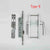 Broken Bridge 8525/9230 Series Screen Door Double Door Aluminum Alloy Black And White Gold And Silver High Low Door Lock Handle