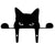 Charming Cat Family Garden Stakes – Decorative Cute Cat Silhouette,