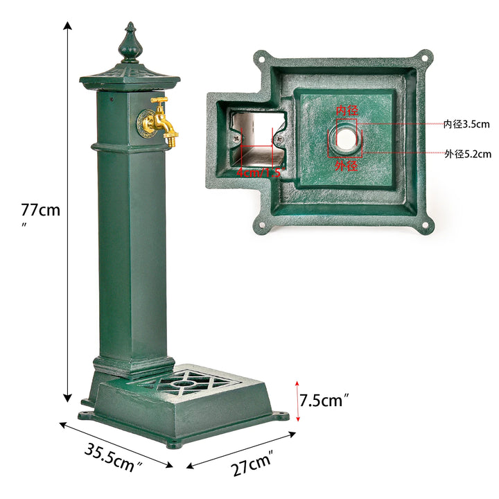 LXY high-grade cast iron sink garden courtyard wash basin courtyard pool decorative wall decoration