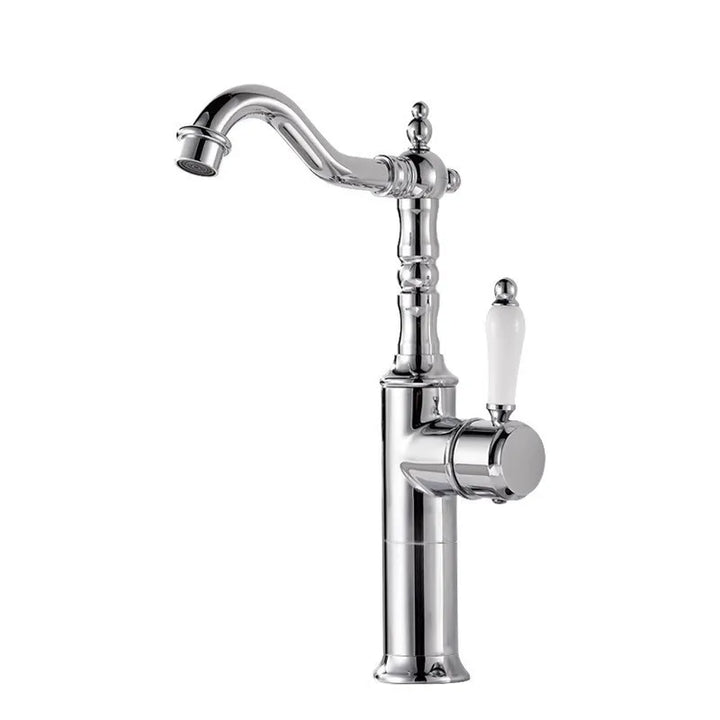 Antique Bronze Basin faucet Gold  bathroom faucet Deck Mounted Black Kitchen Faucet  sink tap Hot Cold Chrome basin Tap Brass
