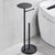 Floor Standing Toilet Paper Holder Stainless Steel Black Roll Paper Dispenser With Shelf Storage Bathroom Organization WB8236