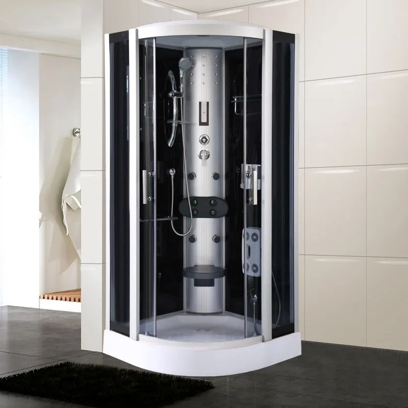 Manufacturers supply multi-functional integral shower room dry and wet separation bathroom tempered glass