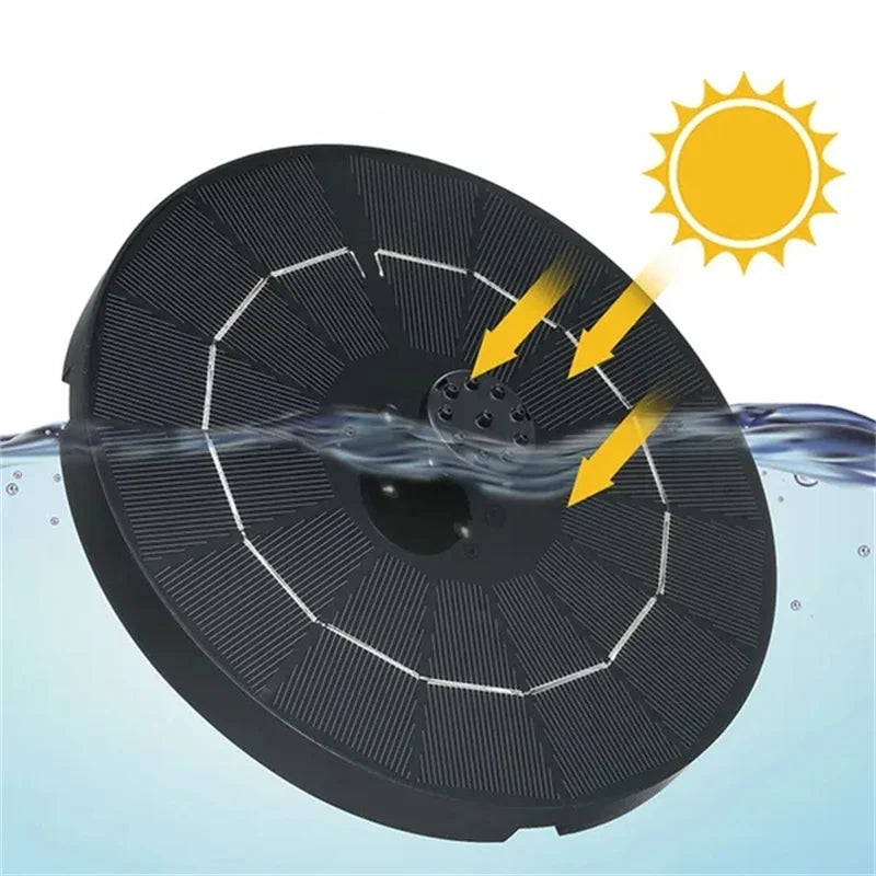 Waterproof Solar Fountain Pump Energy-saving Plants Watering Colorful Bird Bath Solar Fountain Outdoor Garden Pool