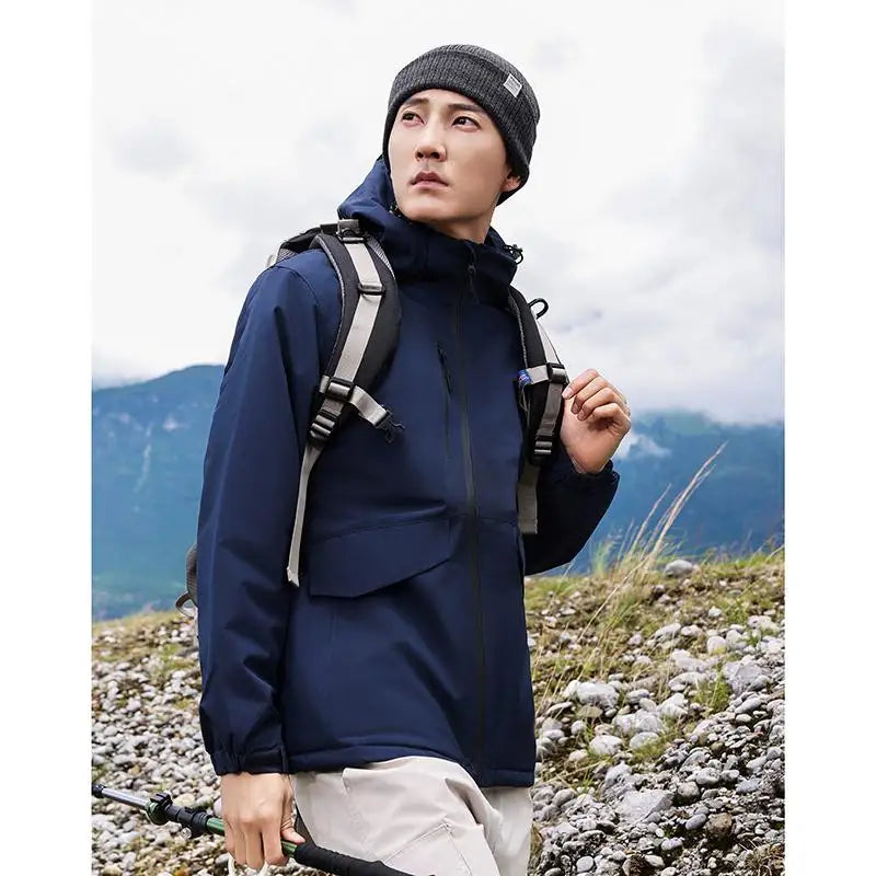 customized logo Spring Autumn Brand Men's Windproof Zipper Jacket Casual High Quality Hooded Baseball Jacket Outdoor C2366