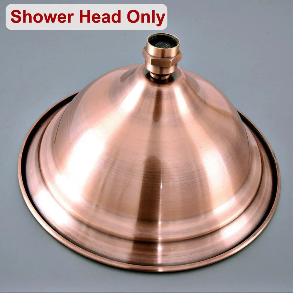 Bathroom Accessory /Antique Red Copper Bathroom 8" inch Round Rainfall Rain Shower Heads & Wall Mounted Shower Arm  Lzh374