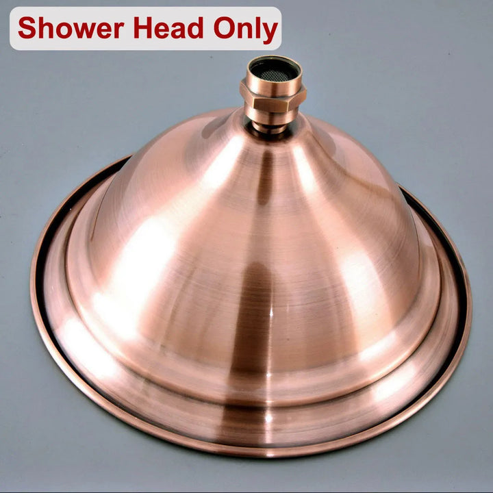 Bathroom Accessory /Antique Red Copper Bathroom 8" inch Round Rainfall Rain Shower Heads & Wall Mounted Shower Arm  Lzh374