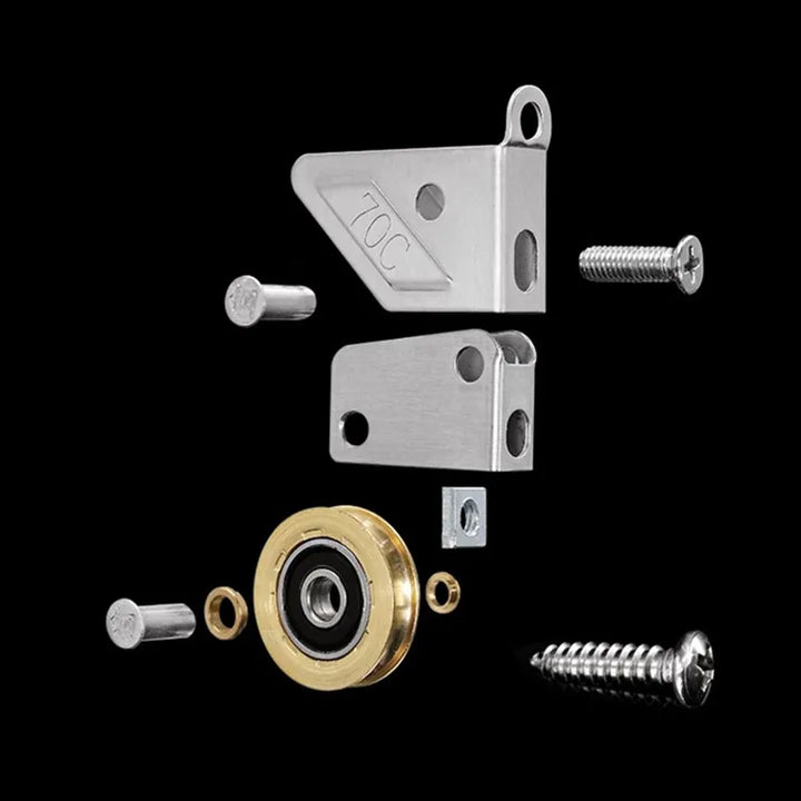 2Pc Aluminum Alloy Window Pulley Sliding Door Roller Window Track Roller Shower Door Wheels Cabinet Pulleys Furniture Hardware