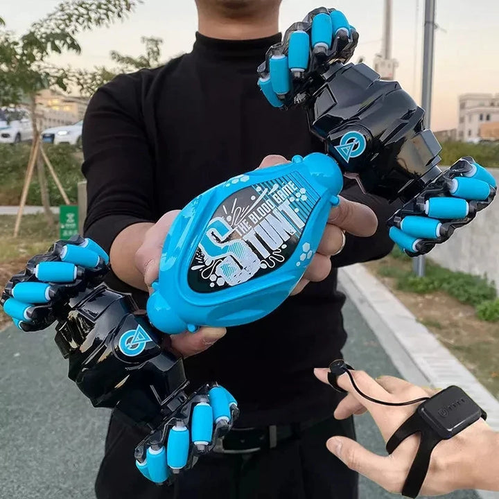 4WD stunt remote control car LED lights watch induction twist music 360° rotation off-road climbing children's toys Holiday gift