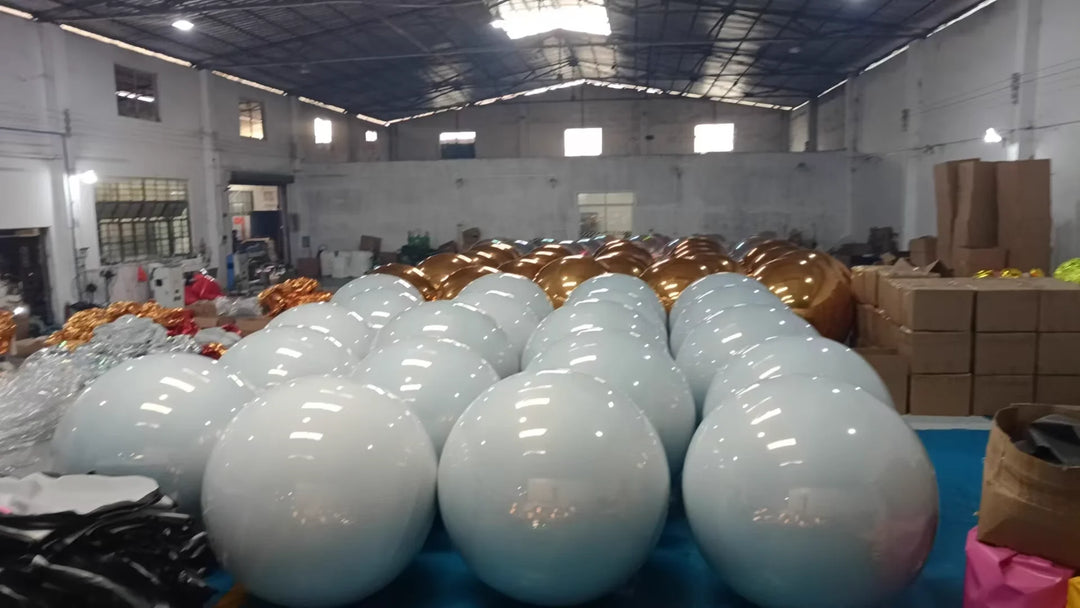 Giant event decoration PVC ball mirror balloon, inflatable reflective ball, shiny inflatable mirror ball