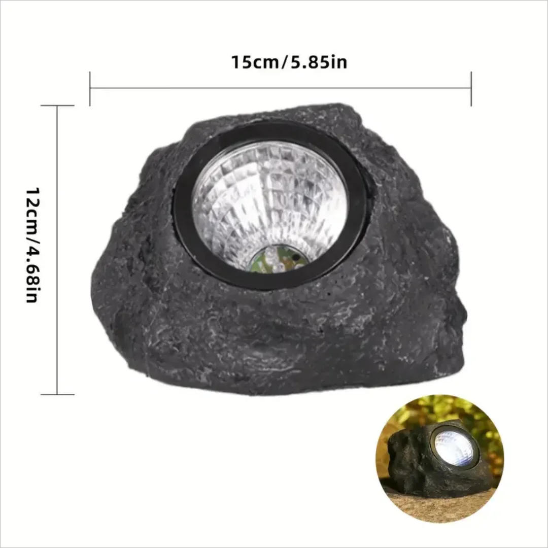 Courtyard Landscape Spotlight Outdoor Lighting Courtyard Imitation Stone Landscape Lamp Waterproof Resin Rock Stone Solar Lam