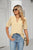 Womens Summer Tops V Neck Ruffle Sleeve Blouses Short Sleeve Casual Tops T-Shirts For Women