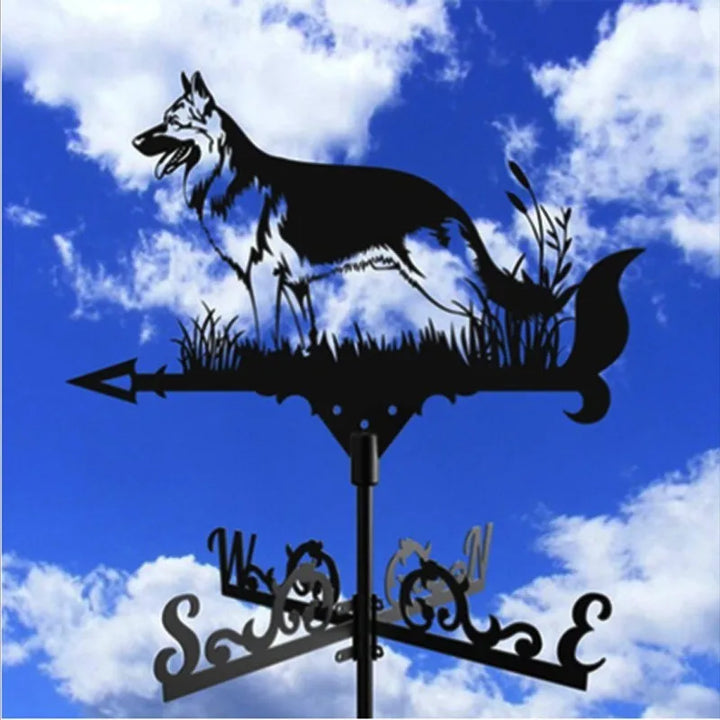 Metal Weathervane,Wind Vane,Dairy Cattle Iron Wind Direction Indicator,Villa Garden Roof Buildings,House Outdoor Decoration