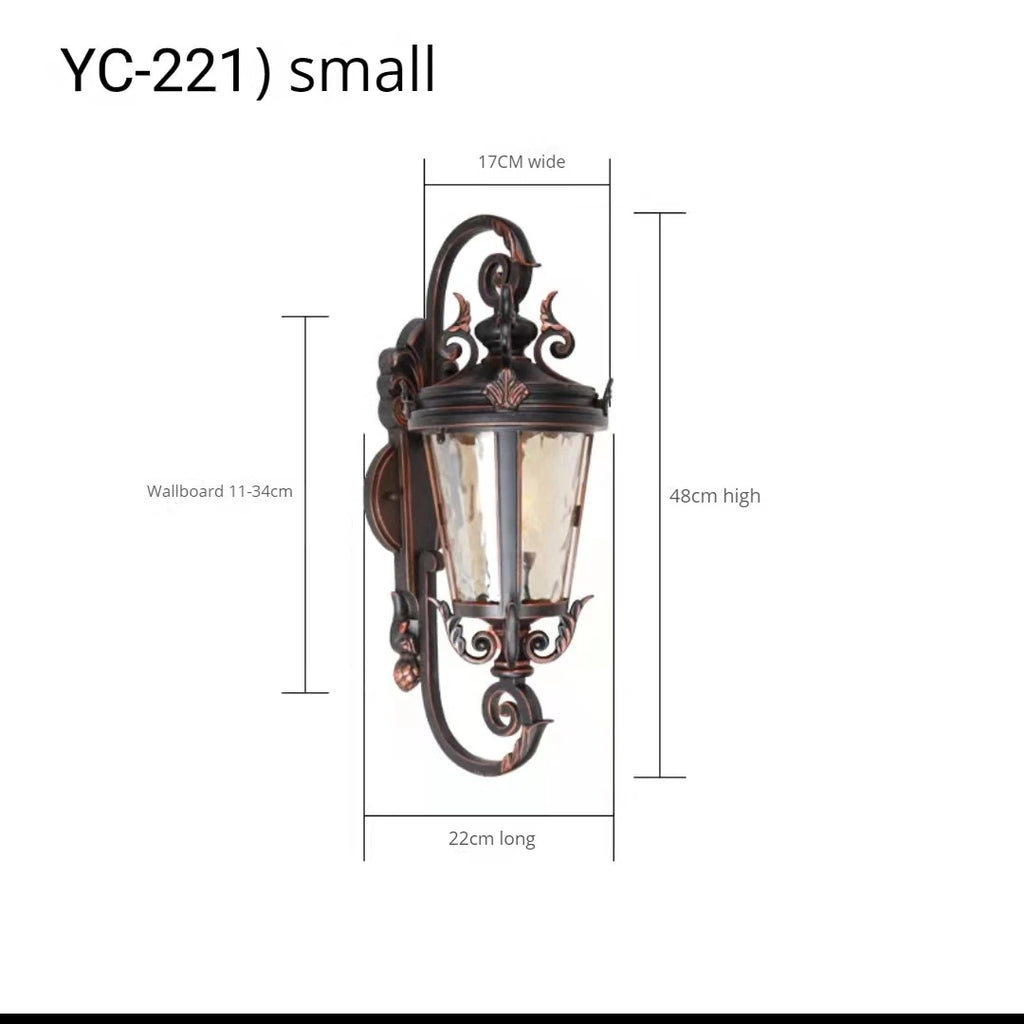 Hot European Outdoor Wall Light IP65 Waterproof Garden Courtyard LED Wall Lamp Sconces Corridor Aisle American Outside Lighting
